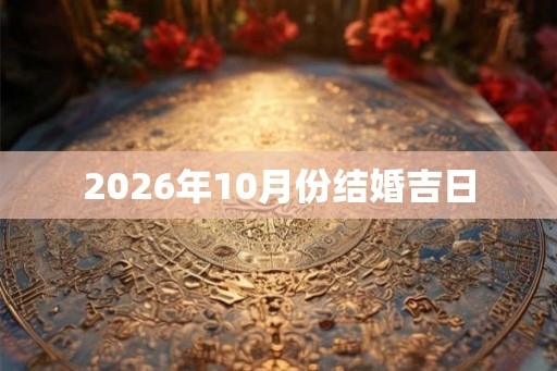 2026年10月份结婚吉日