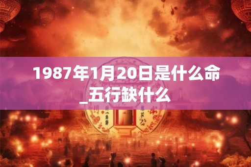 1987年1月20日是什么命_五行缺什么