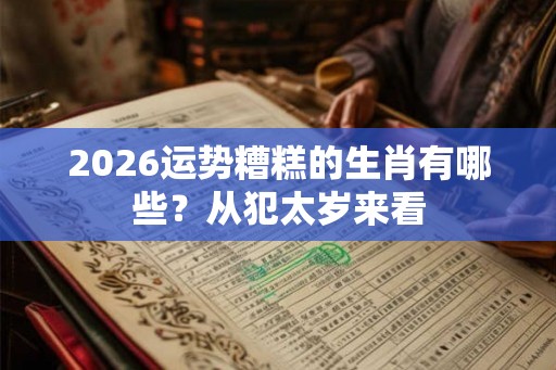2026运势糟糕的生肖有哪些？从犯太岁来看
