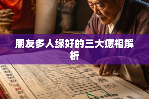 朋友多人缘好的三大痣相解析 朋友多人缘好的三大痣相解析