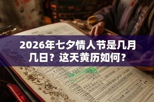 2026年七夕情人节是几月几日？这天黄历如何？
