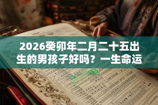 2026癸卯年二月二十五出生的男孩子好吗？一生命运好吗