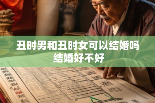 丑时男和丑时女可以结婚吗 结婚好不好 丑时男和丑时女可以结婚吗 结婚好不好