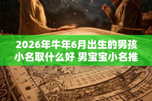 2026年牛年6月出生的男孩小名取什么好 男宝宝小名推荐