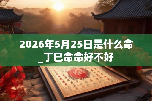 2026年5月25日是什么命_丁巳命命好不好 2026年5月25日是什么命_丁巳命命好不好
