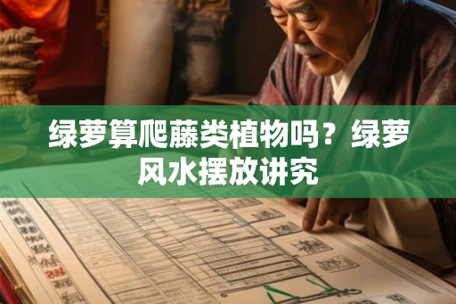 绿萝算爬藤类植物吗？绿萝风水摆放讲究