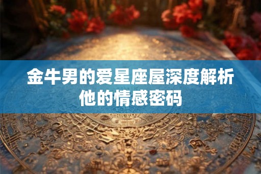 金牛男的爱星座屋深度解析他的情感密码