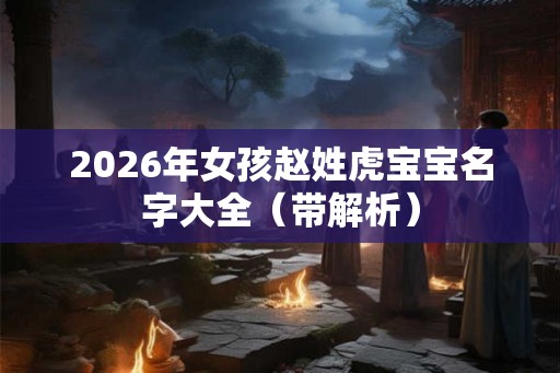 2026年女孩赵姓虎宝宝名字大全(带解析) 2026年女孩赵姓虎宝宝名字大全(带解析)