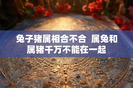 兔子猪属相合不合  属兔和属猪千万不能在一起