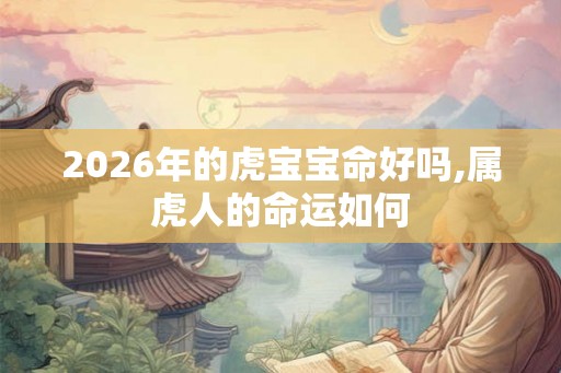 2026年的虎宝宝命好吗,属虎人的命运如何 2026年的虎宝宝命好吗,属虎人的命运如何