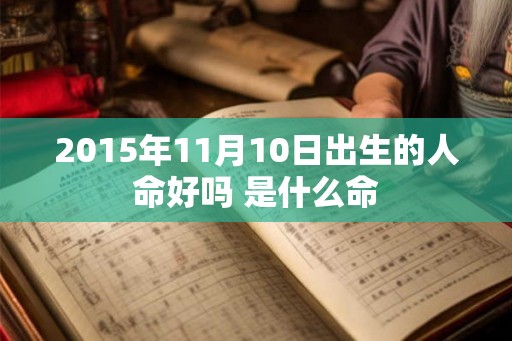 2015年11月10日出生的人命好吗 是什么命