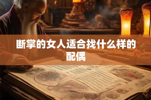 断掌的女人适合找什么样的配偶