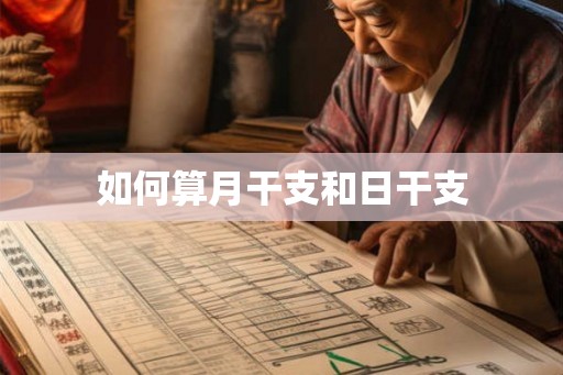 如何算月干支和日干支 如何算月干支和日干支