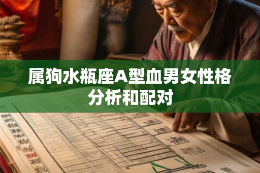 属狗水瓶座A型血男女性格分析和配对