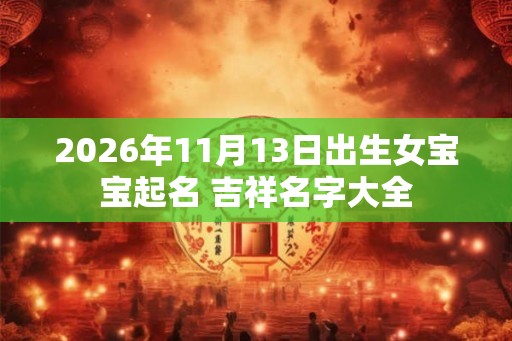2026年11月13日出生女宝宝起名 吉祥名字大全