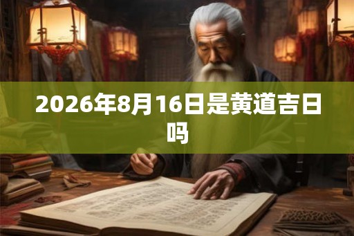 2026年8月16日是黄道吉日吗