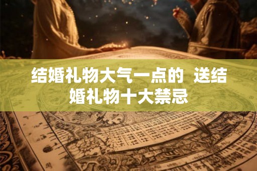 结婚礼物大气一点的  送结婚礼物十大禁忌