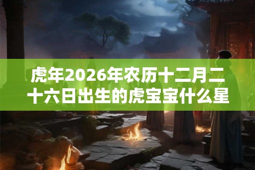虎年2026年农历十二月二十六日出生的虎宝宝什么星座？