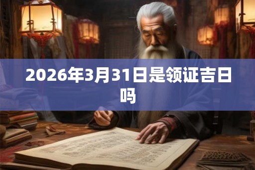 2026年3月31日是领证吉日吗