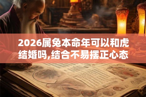 2026属兔本命年可以和虎结婚吗,结合不易摆正心态 2026属兔本命年可以和虎结婚吗,结合不易摆正心态