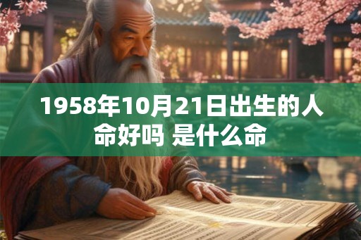1958年10月21日出生的人命好吗 是什么命 1958年10月21日出生的人命好吗 是什么命