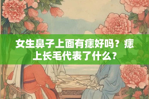女生鼻子上面有痣好吗？痣上长毛代表了什么？