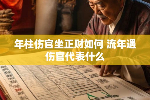 年柱伤官坐正财如何 流年遇伤官代表什么
