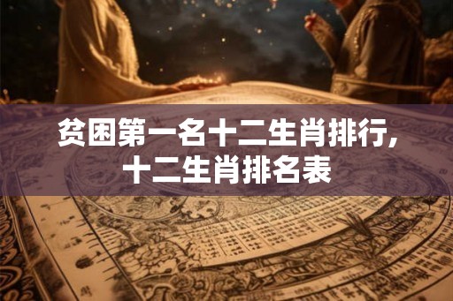 贫困第一名十二生肖排行,十二生肖排名表