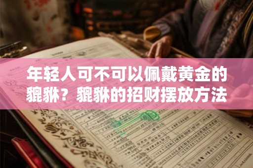 年轻人可不可以佩戴黄金的貔貅？貔貅的招财摆放方法是什么？