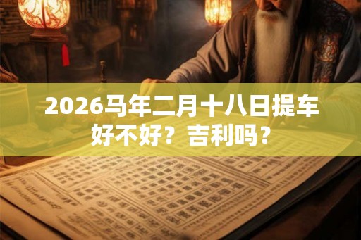 2026马年二月十八日提车好不好？吉利吗？