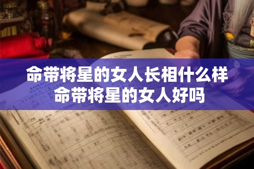 命带将星的女人长相什么样 命带将星的女人好吗