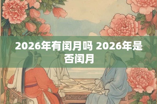 2026年有闰月吗 2026年是否闰月