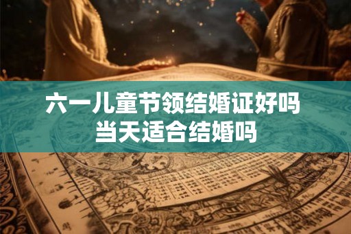 六一儿童节领结婚证好吗 当天适合结婚吗