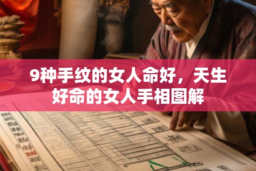 9种手纹的女人命好，天生好命的女人手相图解
