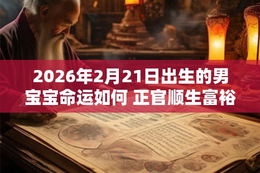 2026年2月21日出生的男宝宝命运如何 正官顺生富裕有钱 2026年2月21日出生的男宝宝命运如何 正官顺生富裕有钱
