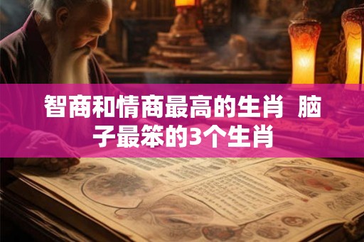 智商和情商最高的生肖  脑子最笨的3个生肖