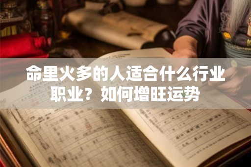 命里火多的人适合什么行业职业？如何增旺运势