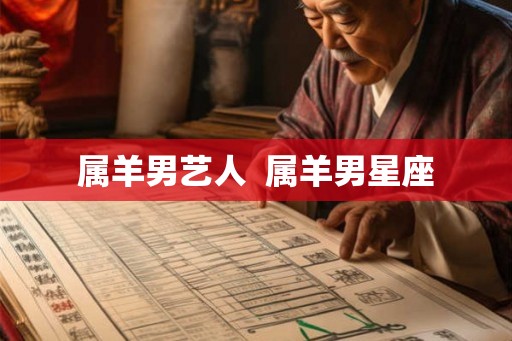 属羊男艺人  属羊男星座