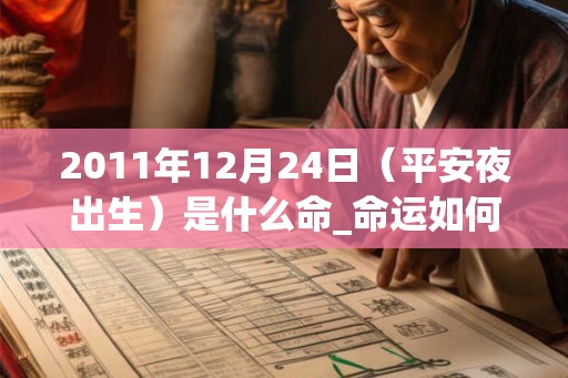 2011年12月24日（平安夜出生）是什么命_命运如何