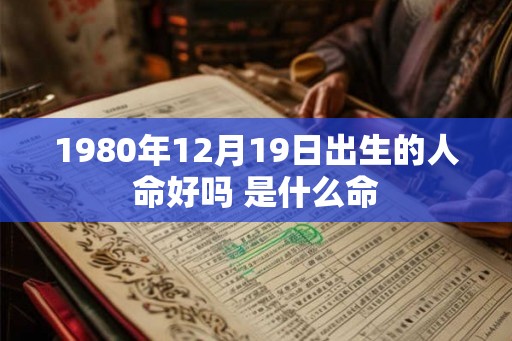 1980年12月19日出生的人命好吗 是什么命