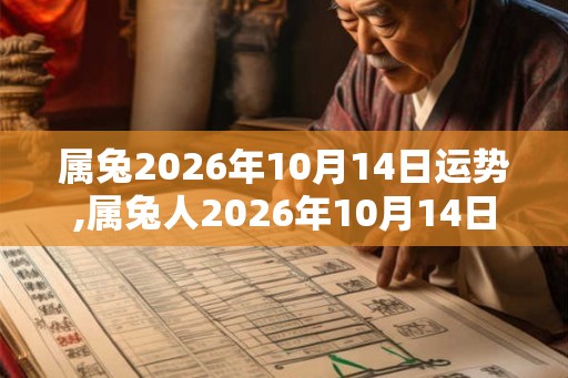 属兔2026年10月14日运势,属兔人2026年10月14日财运,生肖兔2026年10月14日运势