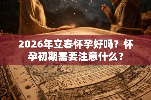 2026年立春怀孕好吗?怀孕初期需要注意什么? 2026年立春怀孕好吗?怀孕初期需要注意什么?