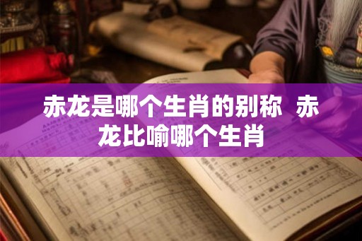 赤龙是哪个生肖的别称  赤龙比喻哪个生肖