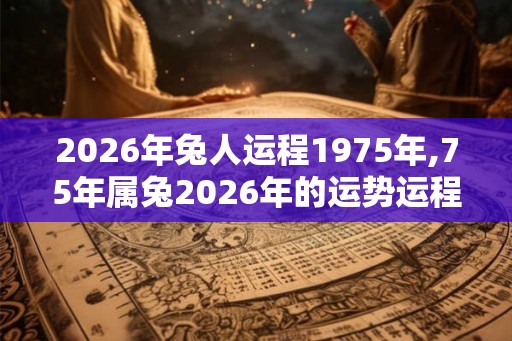 2026年兔人运程1975年,75年属兔2026年的运势运程详解