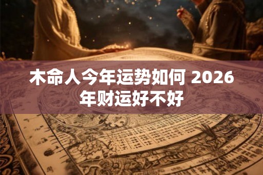 木命人今年运势如何 2026年财运好不好