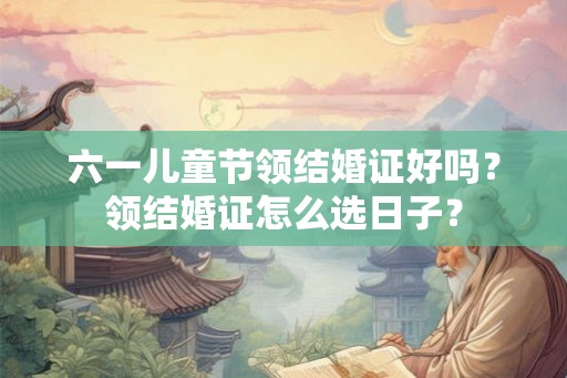 六一儿童节领结婚证好吗？领结婚证怎么选日子？