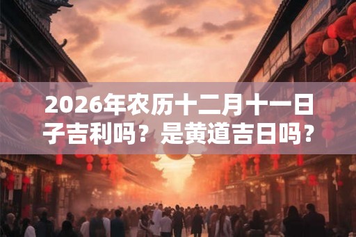 2026年农历十二月十一日子吉利吗?是黄道吉日吗? 2026年农历十二月十一日子吉利吗?是黄道吉日吗?