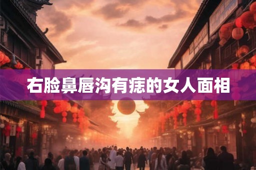 右脸鼻唇沟有痣的女人面相 右脸鼻唇沟有痣的女人面相