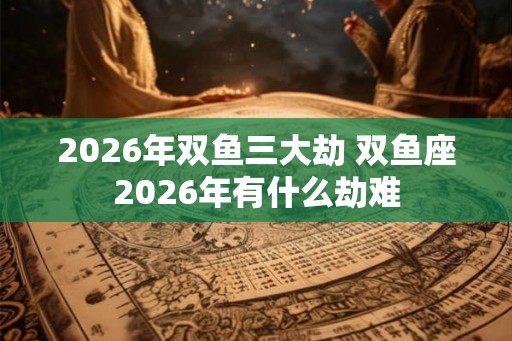 2026年双鱼三大劫 双鱼座2026年有什么劫难