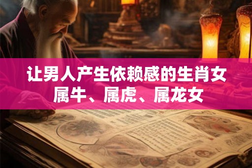 让男人产生依赖感的生肖女 属牛、属虎、属龙女